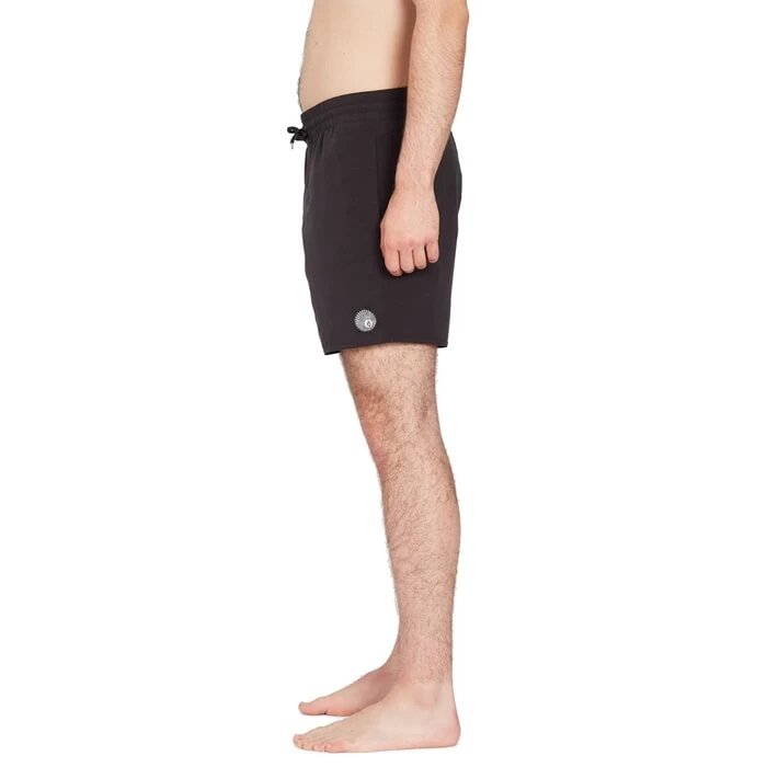 Volcom Lido Solid Trunk 16 Elasticated Boardshorts In Black 3 Volcom Lido Solid Trunk 16 Elasticated Boardshorts In Black - Image 3