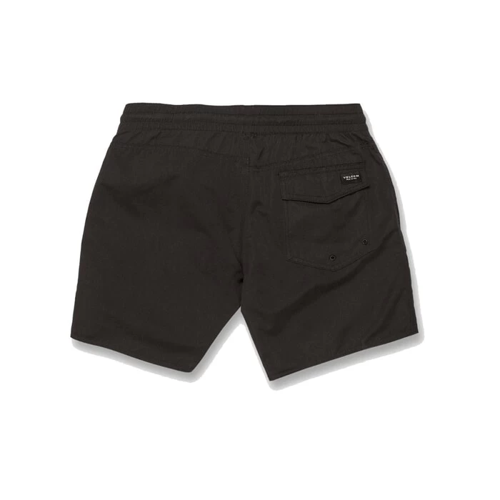 Volcom Lido Solid Trunk 16 Elasticated Boardshorts In Black 6 Volcom Lido Solid Trunk 16 Elasticated Boardshorts In Black - Image 6