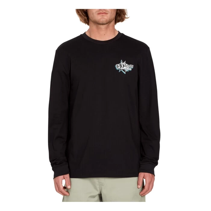 Volcom V Entertainment LP Long Sleeve T-Shirt In Black 2 Volcom V Entertainment LP Long Sleeve T-Shirt In Black - Image 2
