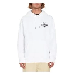 Volcom V Entertainment Pullover Hoody In White -Volcom a4112302 wht b2