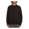 Volcom Single Stone Crew Sweatshirt In Black