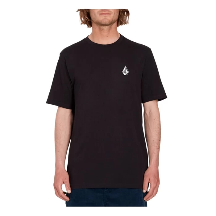 Volcom Iconic Stone Short Sleeve T-Shirt In Black 1 Volcom Iconic Stone Short Sleeve T-Shirt In Black