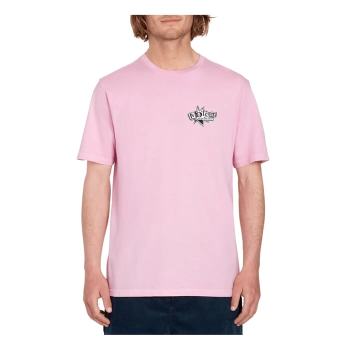 Volcom V Entertainment LP Short Sleeve T-Shirt In Reef Pink 2 Volcom V Entertainment LP Short Sleeve T-Shirt In Reef Pink - Image 2