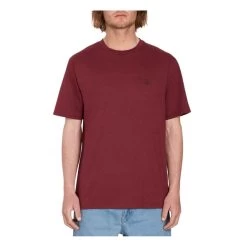 Volcom Circle Blanks Heather Short Sleeve T-Shirt In Plum