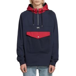 Volcom Alaric Pullover Hoody In Navy