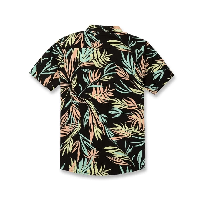 Volcom Bleeding Leaf Short Sleeve Shirt In Black 2 Volcom Bleeding Leaf Short Sleeve Shirt In Black - Image 2