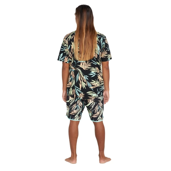 Volcom Bleeding Leaf Short Sleeve Shirt In Black 5 Volcom Bleeding Leaf Short Sleeve Shirt In Black - Image 5
