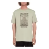 Volcom Caged Stone Short Sleeve T-Shirt In Seagrass Green