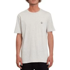 Volcom Circle Blanks Heather Short Sleeve T-Shirt In Bone Heather