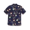 Volcom Cosmic Vaca Short Sleeve Shirt In Blueprint