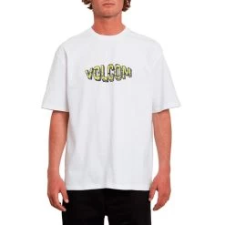 Volcom Crusher Loose Fit Short Sleeve T-Shirt In White