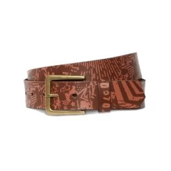 Volcom Darien Leather Belt In Brown