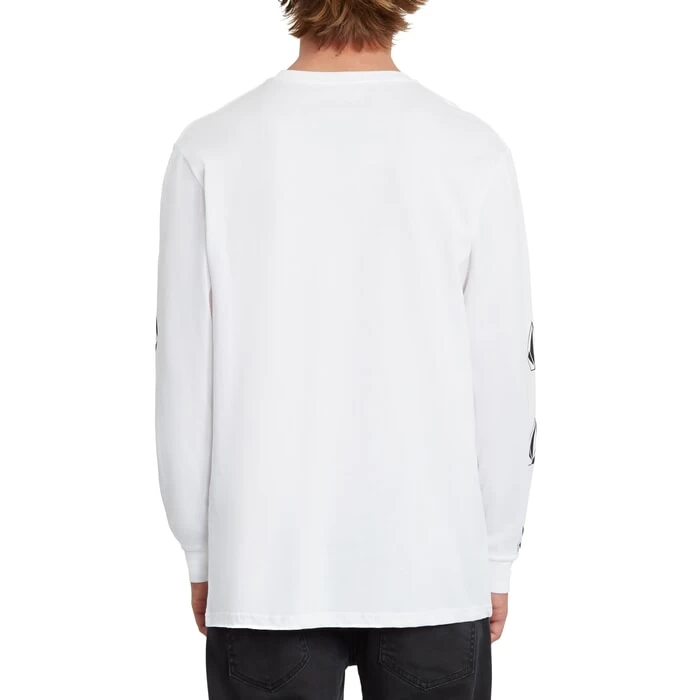 Volcom Deadly Stone Long Sleeve T-Shirt In White 2 Volcom Deadly Stone Long Sleeve T-Shirt In White - Image 2