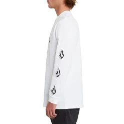 Volcom Deadly Stone Long Sleeve T-Shirt In White 5 Volcom Deadly Stone Long Sleeve T-Shirt In White -Volcom volcom deadly stone long sleeve t shirt white a3612053 wht b2 u90wdwzv71r8dszi