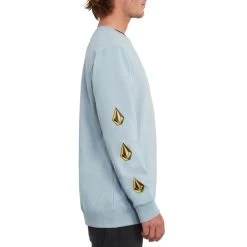 Volcom Deadly Stones Crew Sweatshirt In Cool Blue -Volcom volcom deadly stones crew sweatshirt cool blue a4612000 clu b2 ajn2tuznfp3pzo3u