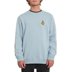 Volcom Deadly Stones Crew Sweatshirt In Cool Blue -Volcom volcom deadly stones crew sweatshirt cool blue a4612000 clu b3 jjxwhdh2dun5nnqo