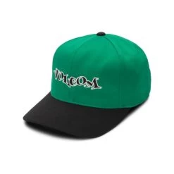 Volcom Demo Adjustable Curved Peak Cap In Synergy Green
