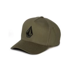 Volcom Embossed Stone Adjustable Curved Peak Cap In Wintermoss