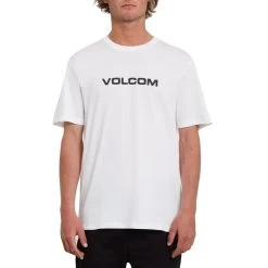 Volcom Euro Short Sleeve T-Shirt In White