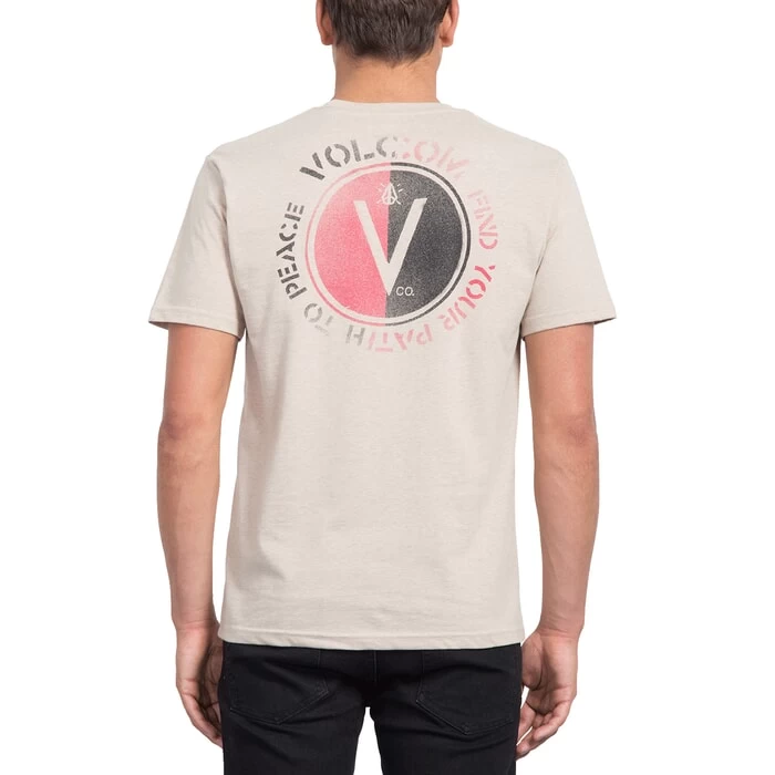 Volcom Find Short Sleeve T-Shirt In Oatmeal 2 Volcom Find Short Sleeve T-Shirt In Oatmeal - Image 2