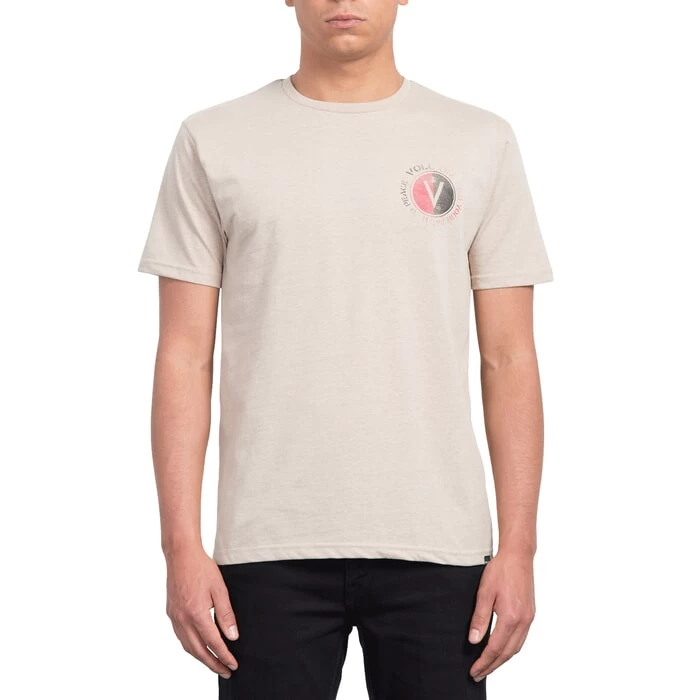 Volcom Find Short Sleeve T-Shirt In Oatmeal 1 Volcom Find Short Sleeve T-Shirt In Oatmeal