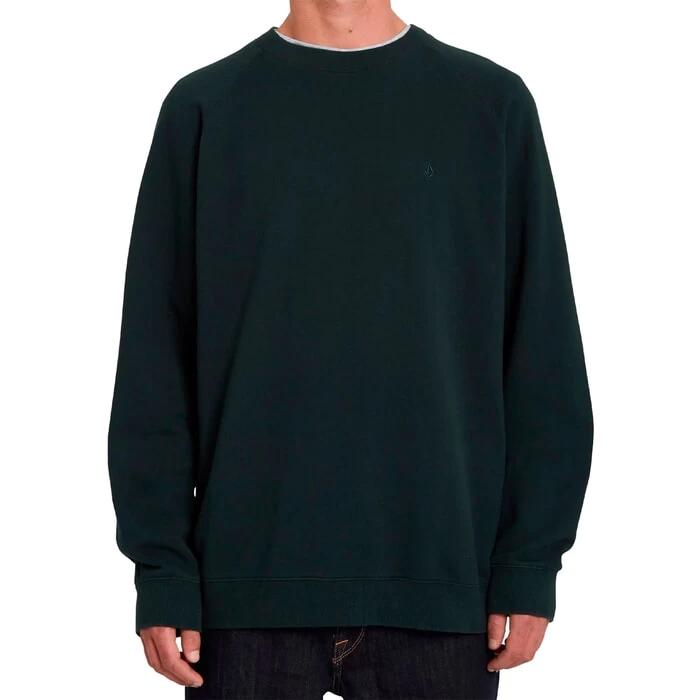 Volcom Freeleven Crew Sweatshirt In Scarab 1 Volcom Freeleven Crew Sweatshirt In Scarab