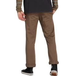 Volcom Frickin Modern Stretch Chino Trousers In Mushroom -Volcom volcom frickin modern chino trousers mushroom a1131807 msh b2 wvq1a41ffax61c25