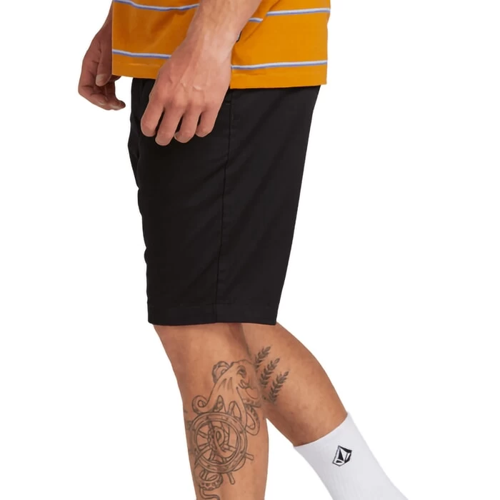 Volcom Frickin Modern Stretch 21 Shorts In Black 2 Volcom Frickin Modern Stretch 21 Shorts In Black - Image 2