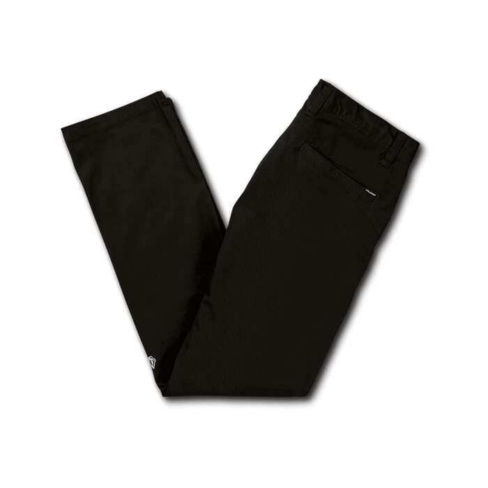 Volcom Frickin Modern Stretch Chino Trousers In Black 2 Volcom Frickin Modern Stretch Chino Trousers In Black - Image 2