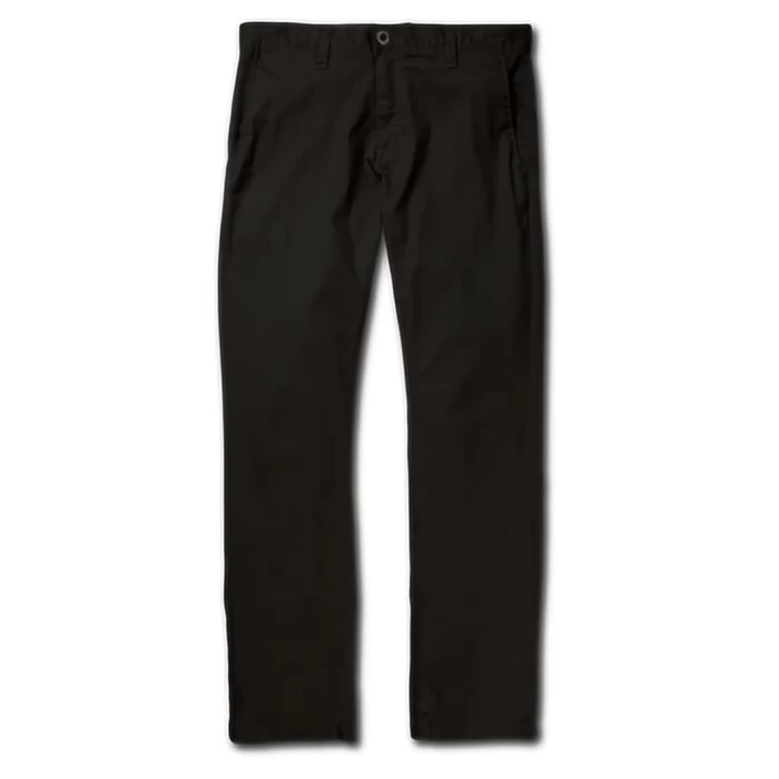 Volcom Frickin Modern Stretch Chino Trousers In Black 1 Volcom Frickin Modern Stretch Chino Trousers In Black