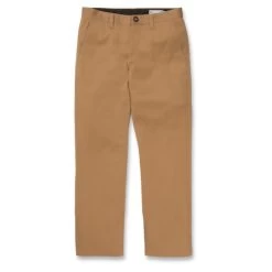 Volcom Frickin Modern Stretch Chino Trousers In Tobacco