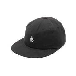Volcom Full Stone Dad Flat Peak Cap In Black