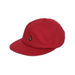Volcom Full Stone Dad Flat Peak Cap In Plum
