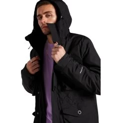 Volcom Hawstone 5K Parka Jacket In Black -Volcom volcom hawstone 5k parka jacket black a1731903 blk b ez1gyt5x2c6xptxl
