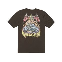 Volcom Hessian Short Sleeve T-Shirt In Washed Black
