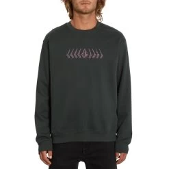 Volcom Hi School Crew Sweatshirt In Cedar Green