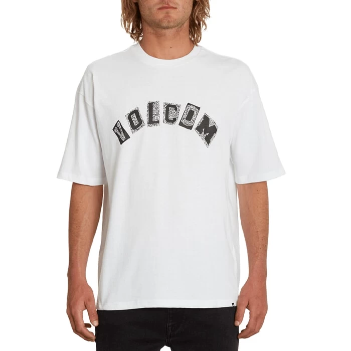 Volcom Hi School Short Sleeve T-Shirt In White 1 Volcom Hi School Short Sleeve T-Shirt In White