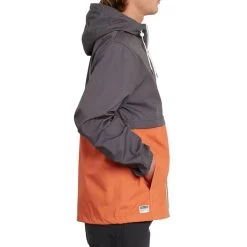 Volcom Howard Hooded Shell Jacket In Burnt Orange -Volcom volcom howard hooded jacket burnt orange a1511911 bor b2 lkuhfiwgdcjxlrup