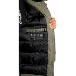 Volcom Interzone 5K Parka Jacket In Army Green Combo -Volcom volcom interzone 5k parka jacket army green combo a1731912 arc b11 rqx2s8oxjk5i7som