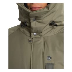 Volcom Interzone 5K Parka Jacket In Army Green Combo -Volcom volcom interzone 5k parka jacket army green combo a1731912 arc b7 bxl6jz53pvl2sovc