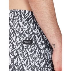 Volcom J Hager Trunk 17 Elasticated Boardshorts In White -Volcom volcom j hager trunk 17 elasticated boardshorts white a2512303 wht b3