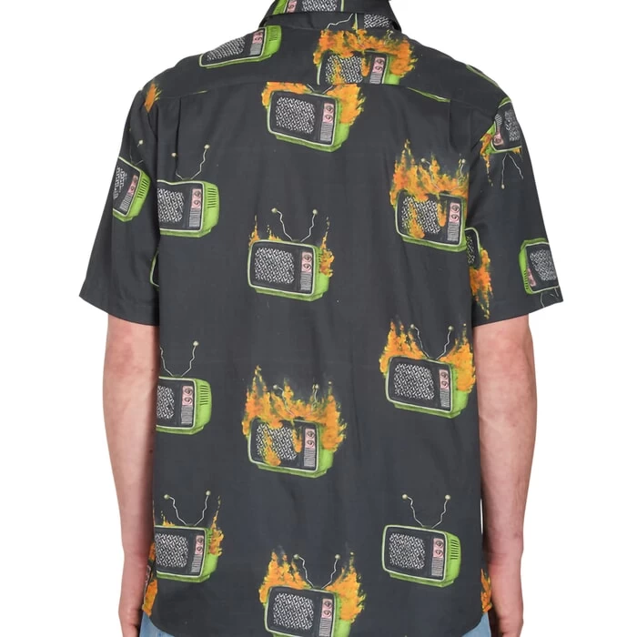 Volcom J Hager Woven Short Sleeve Shirt In Black 2 Volcom J Hager Woven Short Sleeve Shirt In Black - Image 2