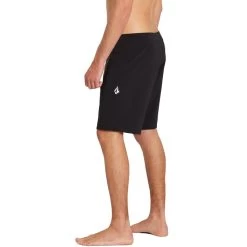 Volcom Lido Solid Mod 18 Boardshorts In Black -Volcom volcom lido solid mod 18 mid length boardshorts black a0812122 blk b3 ch9imo7k7tdhlivg
