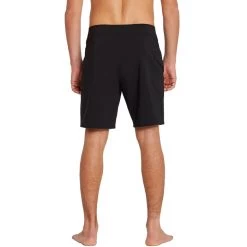 Volcom Lido Solid Mod 18 Boardshorts In Black -Volcom volcom lido solid mod 18 mid length boardshorts black a0812122 blk b4 fnoeetmqmz6qsxwm