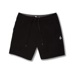 Volcom Lido Solid Mod 18 Boardshorts In Black