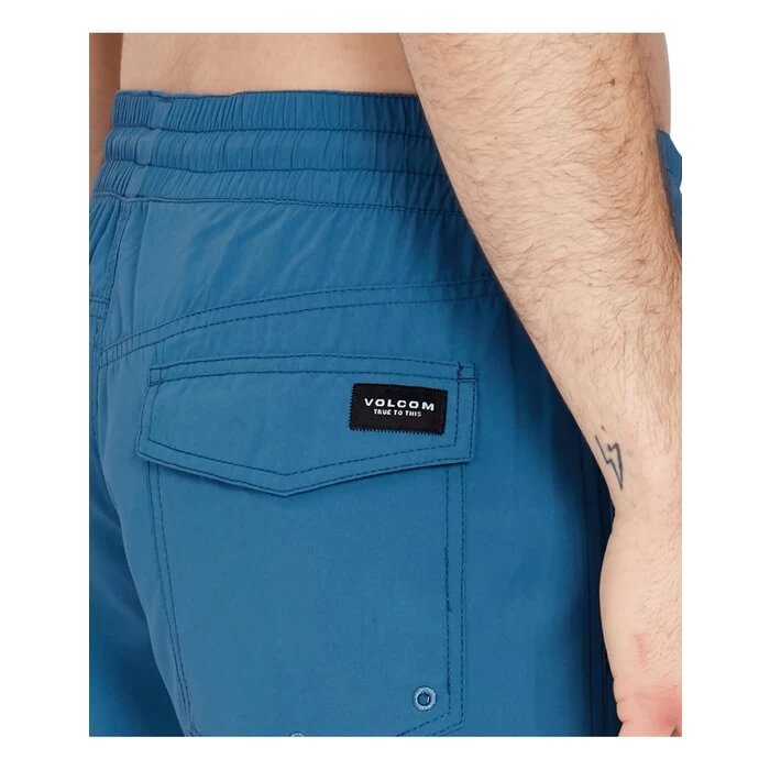 Volcom Lido Solid Trunk 16 Elasticated Boardshorts In Aged Indigo 4 Volcom Lido Solid Trunk 16 Elasticated Boardshorts In Aged Indigo - Image 4