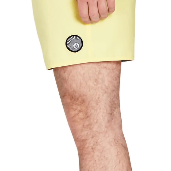 Volcom Lido Solid Trunk 16 Elasticated Boardshorts In Dawn Yellow 2 Volcom Lido Solid Trunk 16 Elasticated Boardshorts In Dawn Yellow - Image 2