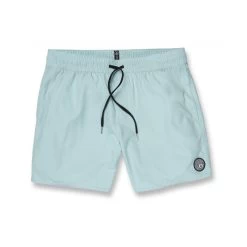 Volcom Lido Solid Trunk 16 Elasticated Boardshorts In Antigua Sand