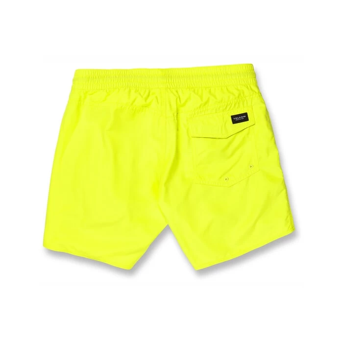 Volcom Lido Solid Trunk 16 Elasticated Boardshorts In Limeade 2 Volcom Lido Solid Trunk 16 Elasticated Boardshorts In Limeade - Image 2