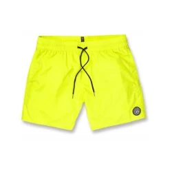 Volcom Lido Solid Trunk 16 Elasticated Boardshorts In Limeade